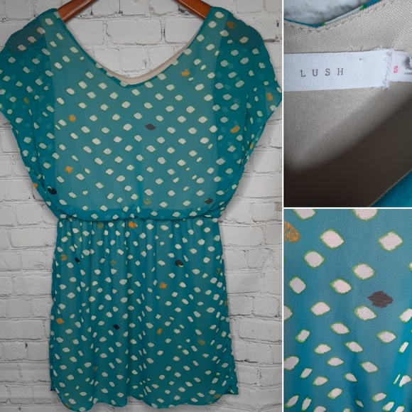 Lush chiffon dress size S - Picture 3 of 6